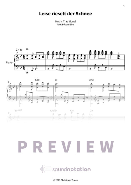 Harmonische Weihnachten am Klavier - Preview Page 1