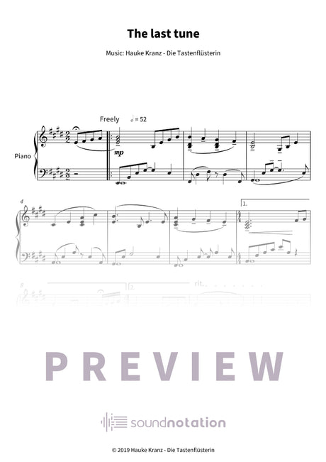 The last tune - Preview Page 1