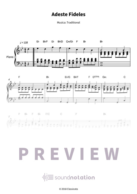 Adeste Fideles - Preview Page 1