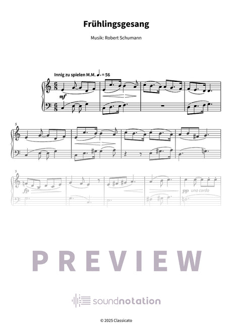 Frühlingsgesang - Preview Page 1
