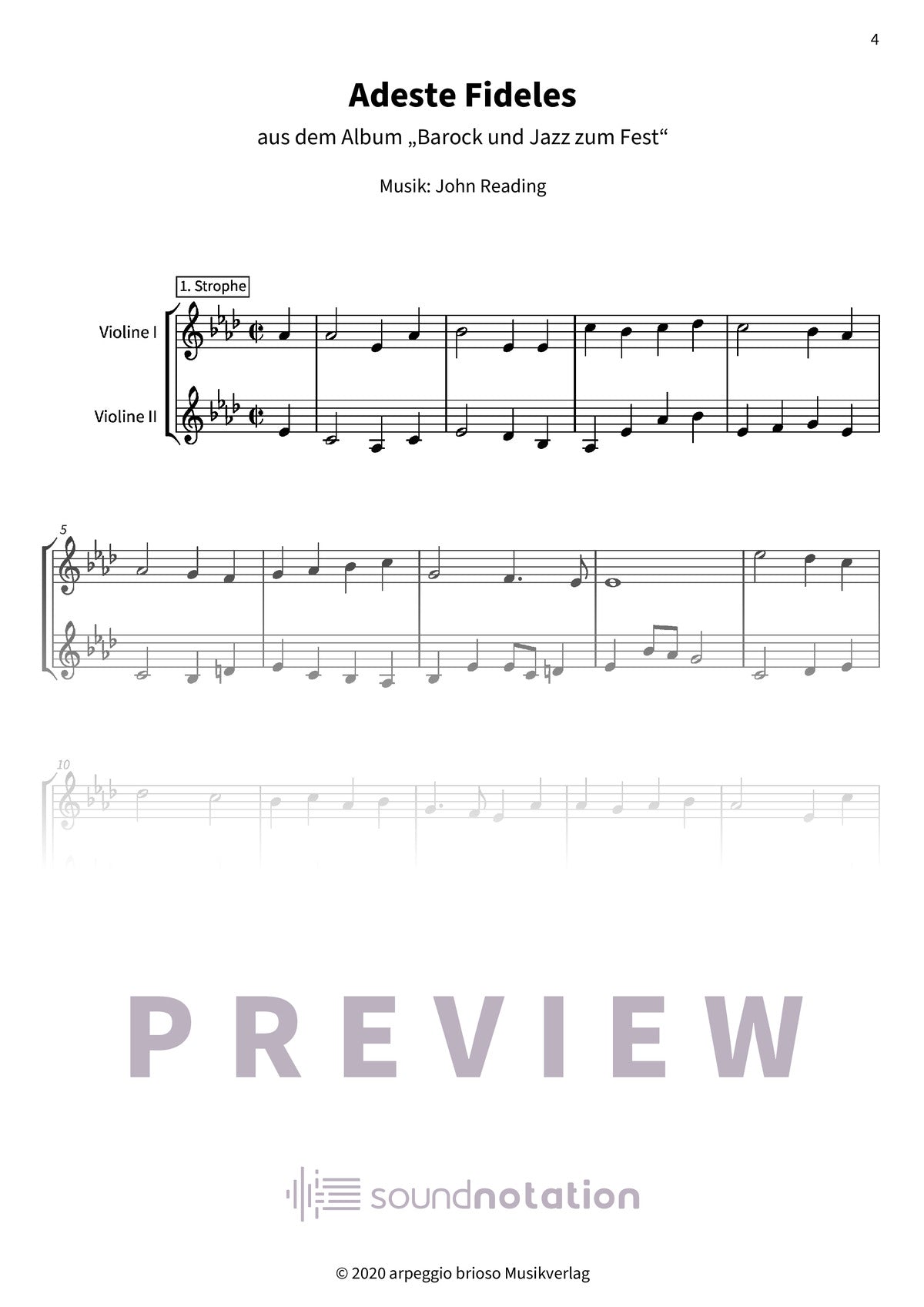 Adeste Fideles - Preview Page 1