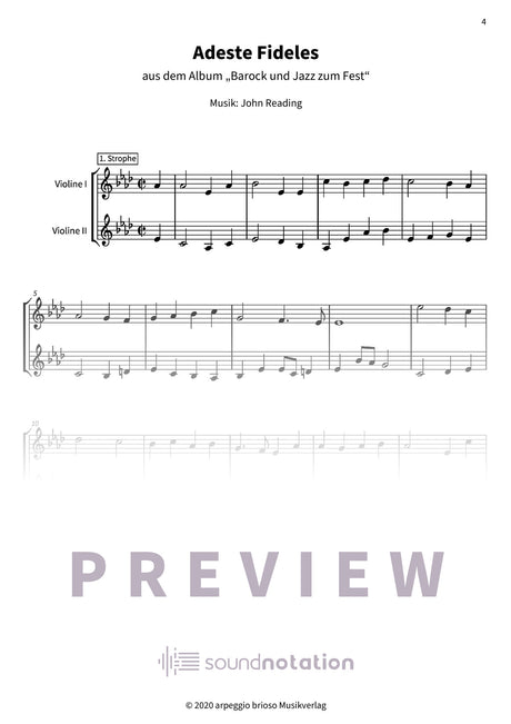 Adeste Fideles - Preview Page 1