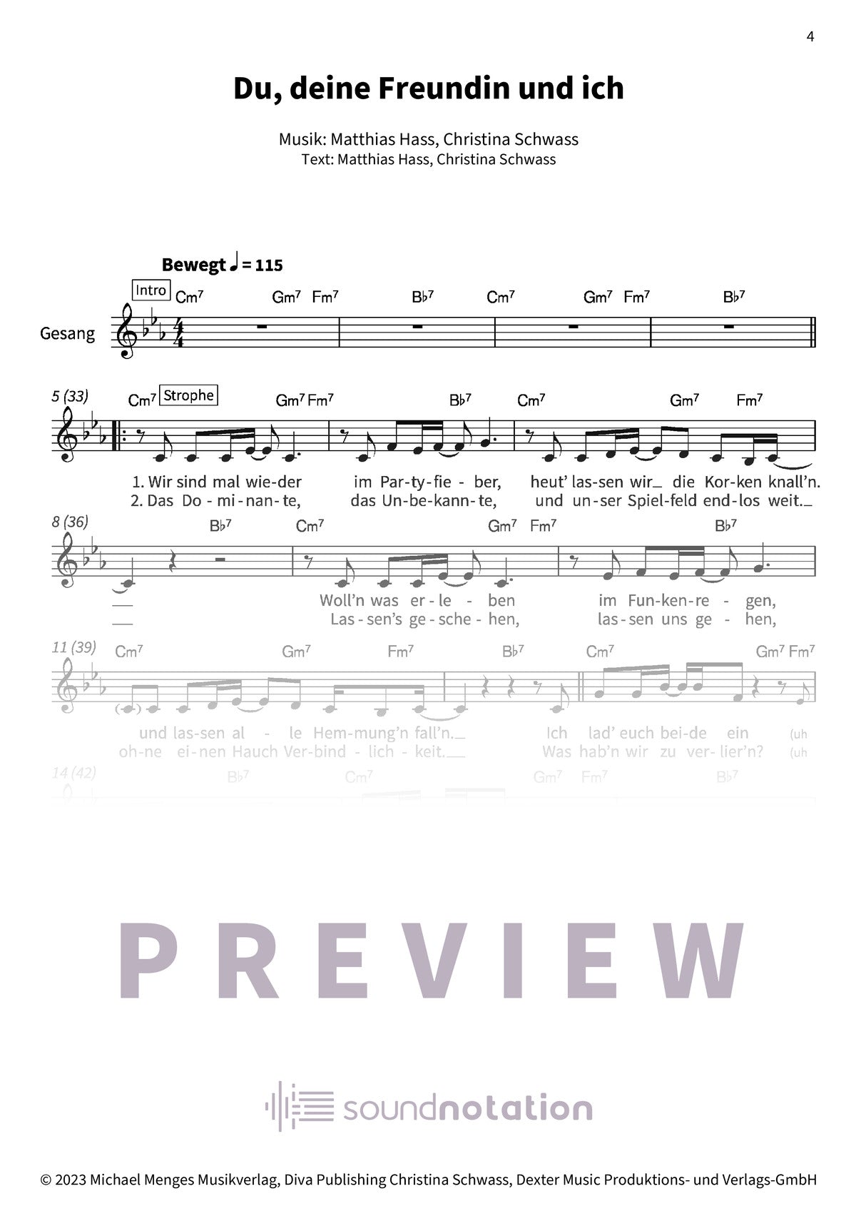 Manchmal – Roland Kaiser - Preview Page 1