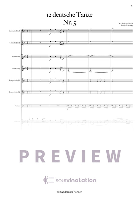 Deutscher Tanz Nr. 5 - Preview Page 1