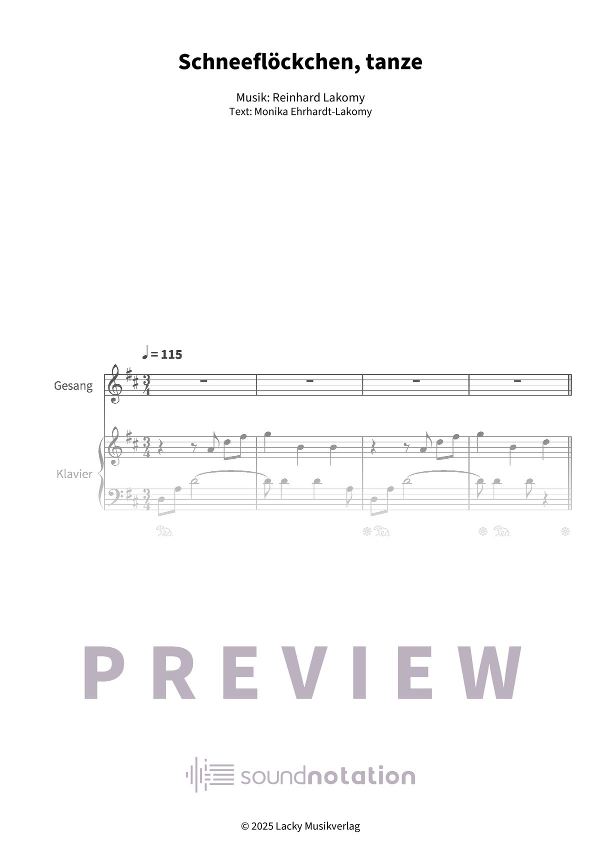 Schneeflöckchen, tanze - Preview Page 1