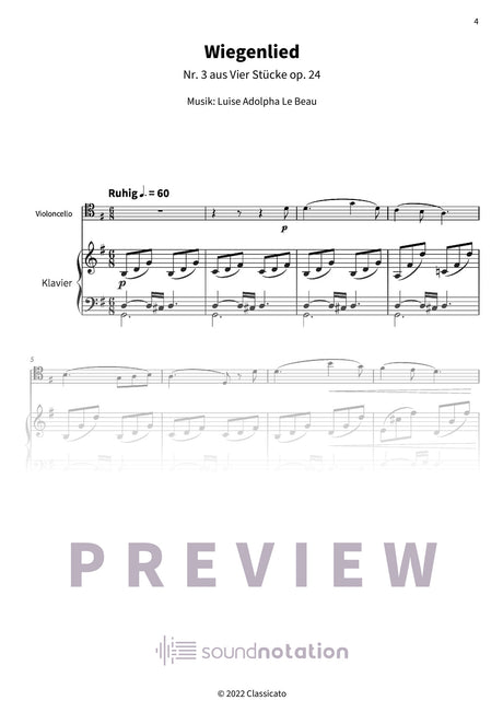 Wiegenlied - Preview Page 1