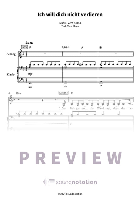 Ich will dich nicht verlieren - Preview Page 1