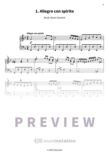 Sonatine Nr. 4 - Preview Page 1