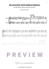 Kerzenschein wirft seidenes Glänzen - Preview Page 1