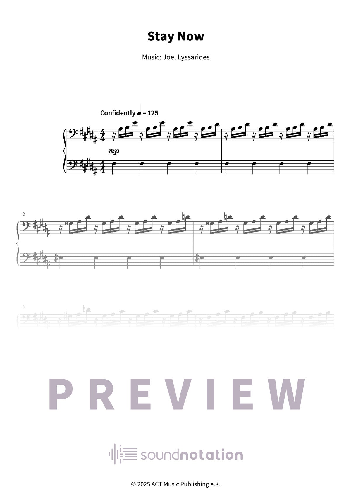 Stay Now - Preview Page 1