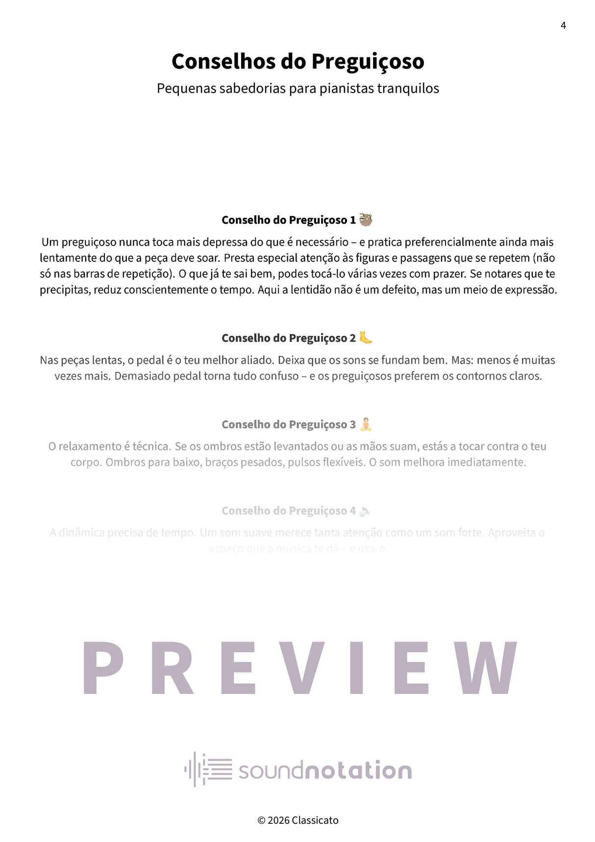 Peças lentas para pianistas preguiçosos - Preview Page 1