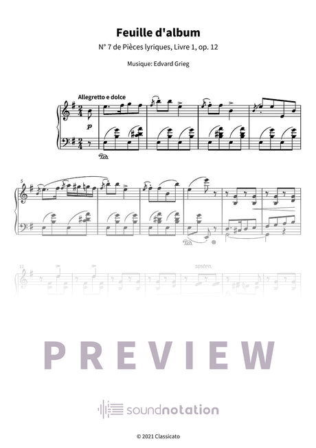 Feuille d'album - Preview Page 1