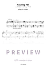Mazurka g-Moll - Preview Page 1