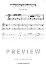 Weihnachtskugeln unterm Zweig - Preview Page 1