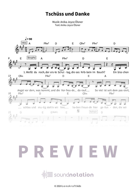 Tschüss und Danke - Preview Page 1