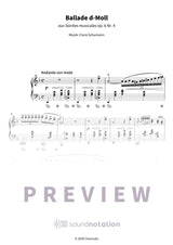 Ballade d-Moll - Preview Page 1