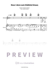 Muss i denn zum Städtele hinaus - Preview Page 1