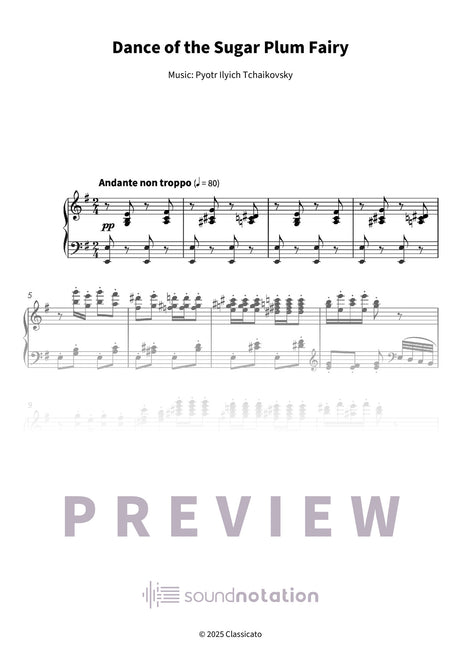 Dance of the Sugar Plum Fairy - Preview Page 1