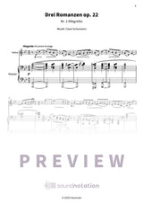 Drei Romanzen op. 22 - Preview Page 1