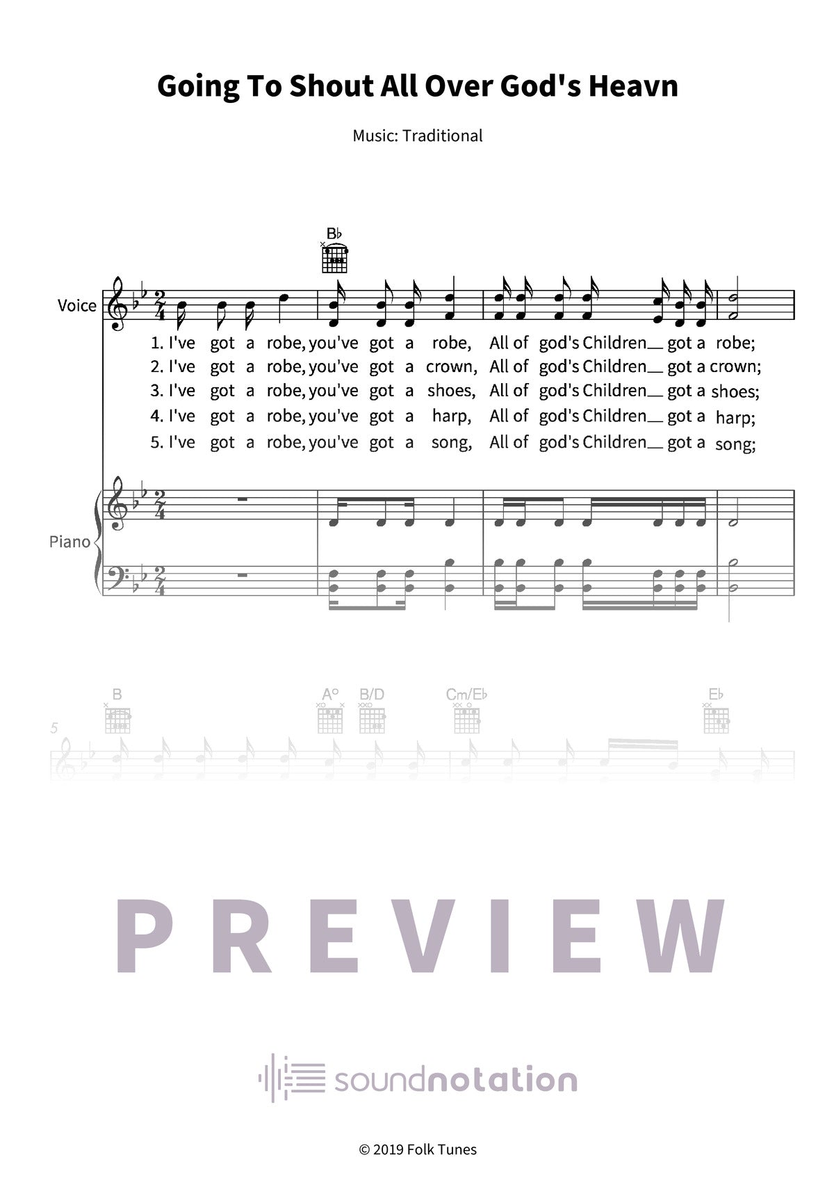 Going To Shout All Over God's Heavn - Preview Page 1
