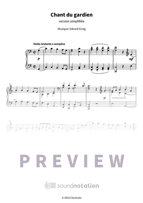 Chant du gardien - Preview Page 1