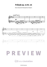 Prélude op. 11 Nr. 15 - Preview Page 1