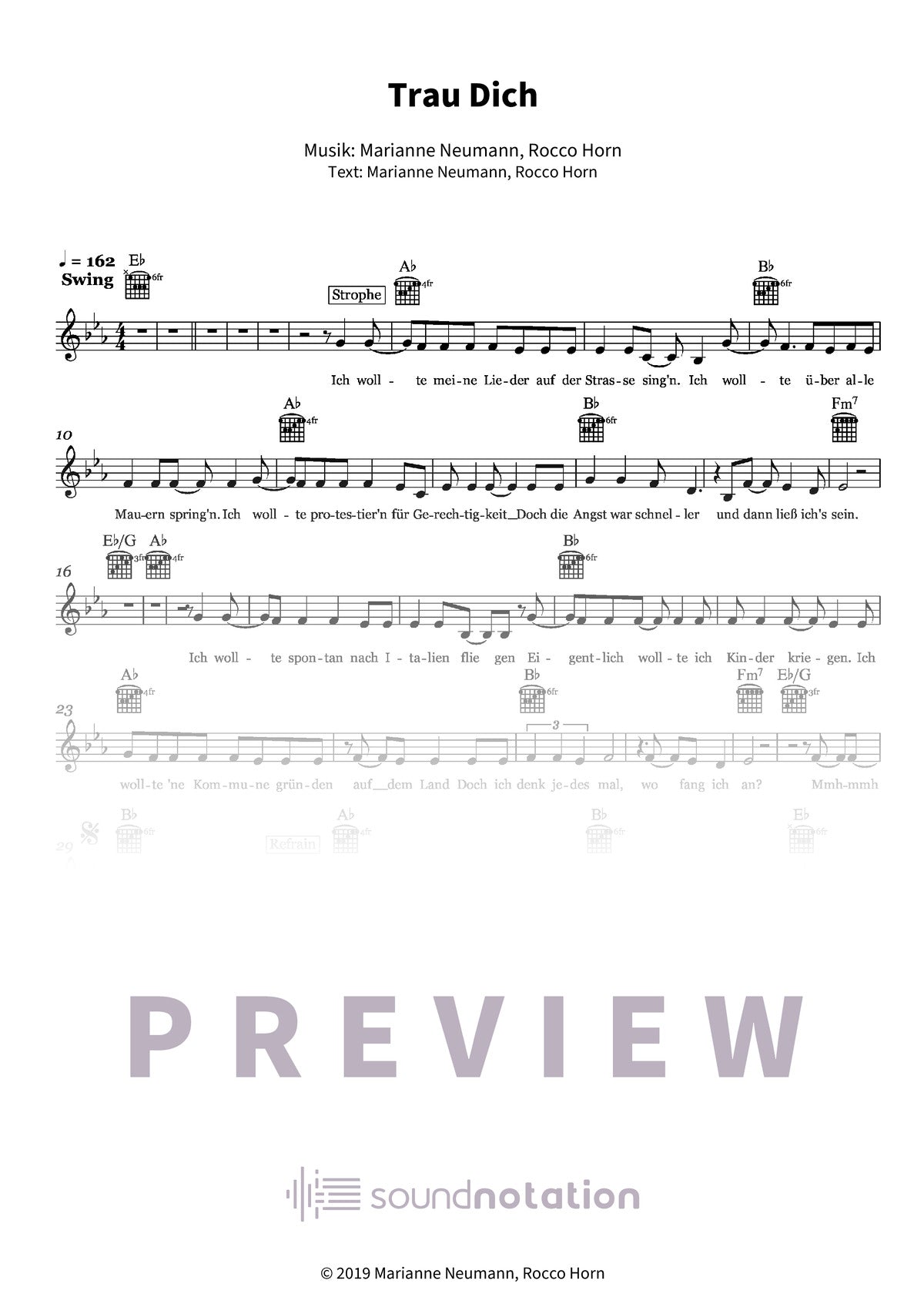 Trau Dich - Preview Page 1