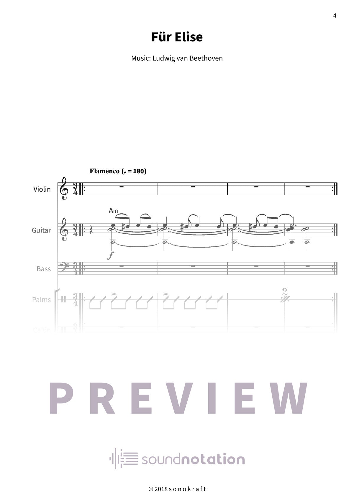 Für Elise - Preview Page 1