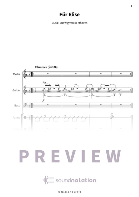Für Elise - Preview Page 1