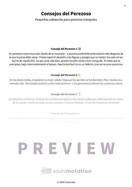 Piezas lentas para pianistas perezosos - Preview Page 1