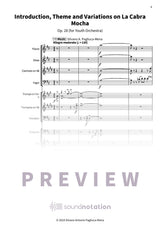 Introduction, Theme and Variations on La Cabra Mocha - Preview Page 1
