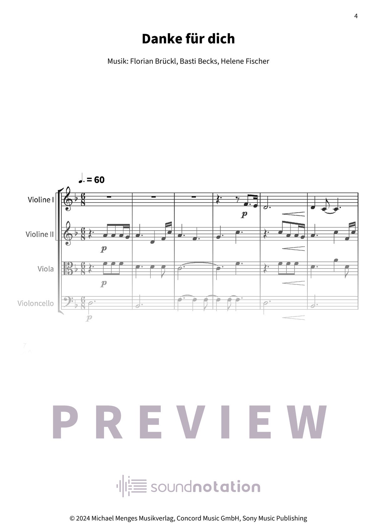 Danke für dich - Preview Page 1