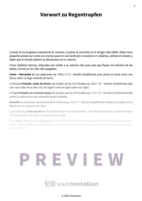 Gotas de lluvia en el piano - Preview Page 1