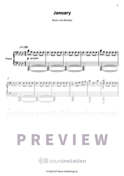 My Finnish Calendar - Preview Page 1