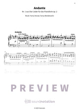 Vier Lieder für das Pianoforte op. 2 - Preview Page 1