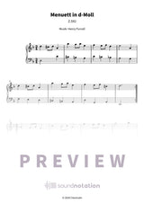 Menuett in d-Moll - Preview Page 1