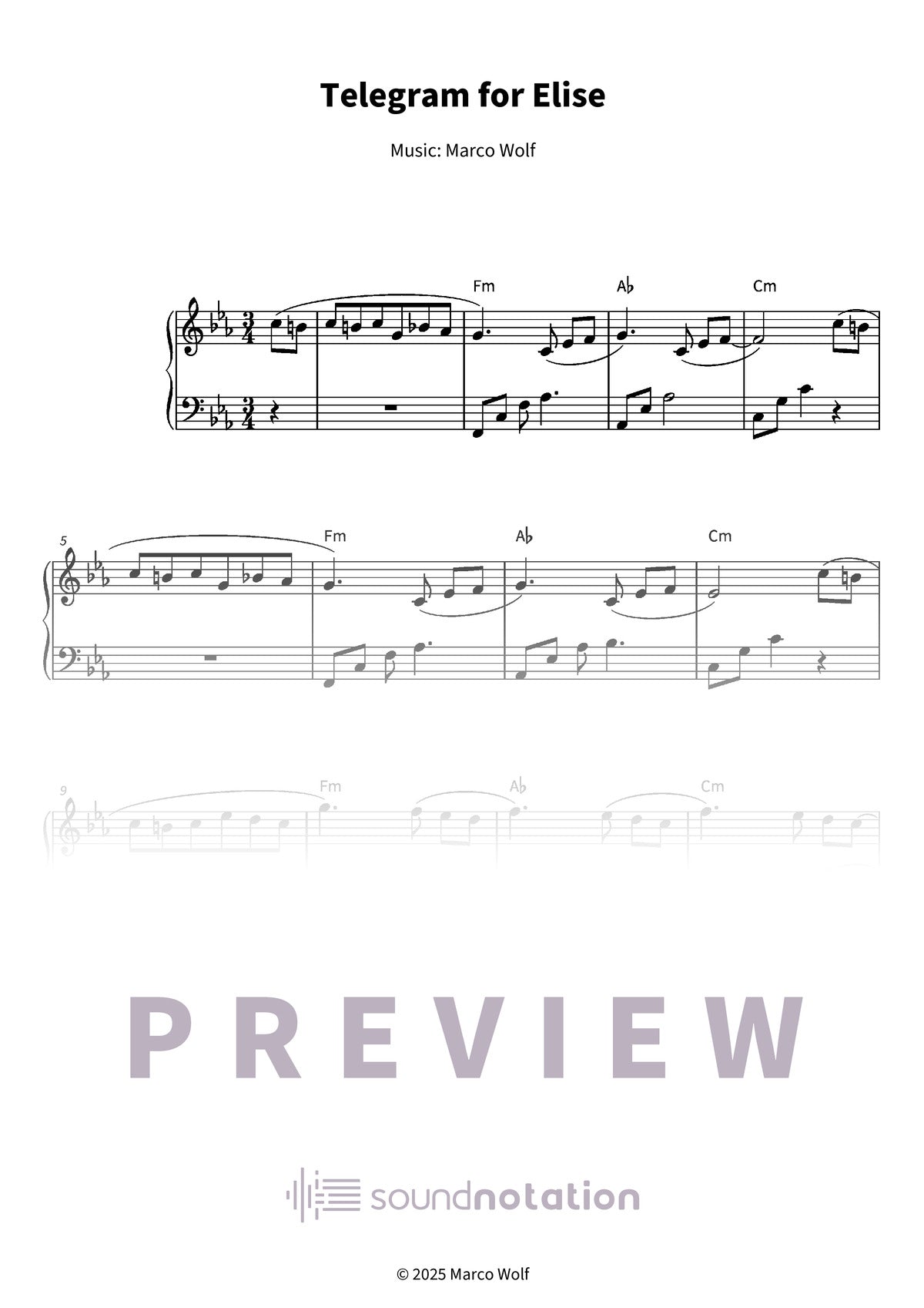 Telegram for Elise - Preview Page 1
