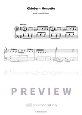 Oktober – Menuetto - Preview Page 1