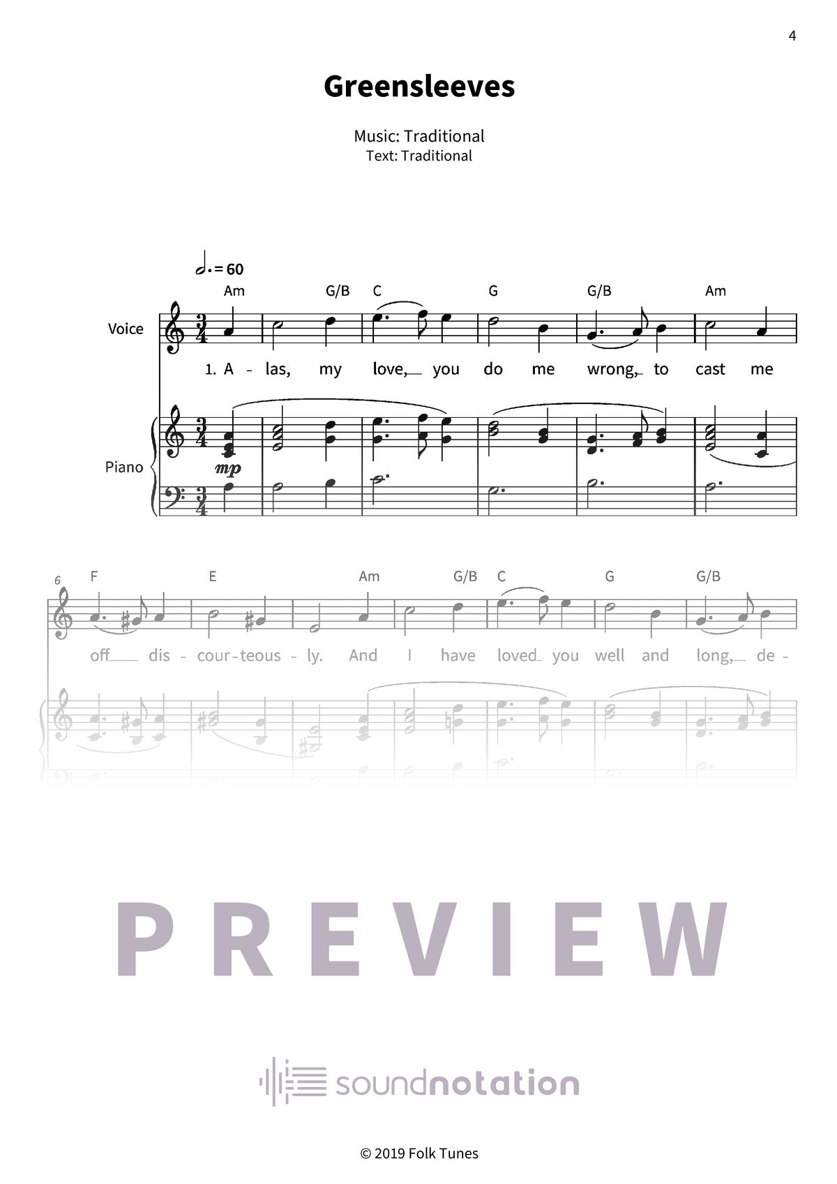 Greensleeves - Preview Page 1
