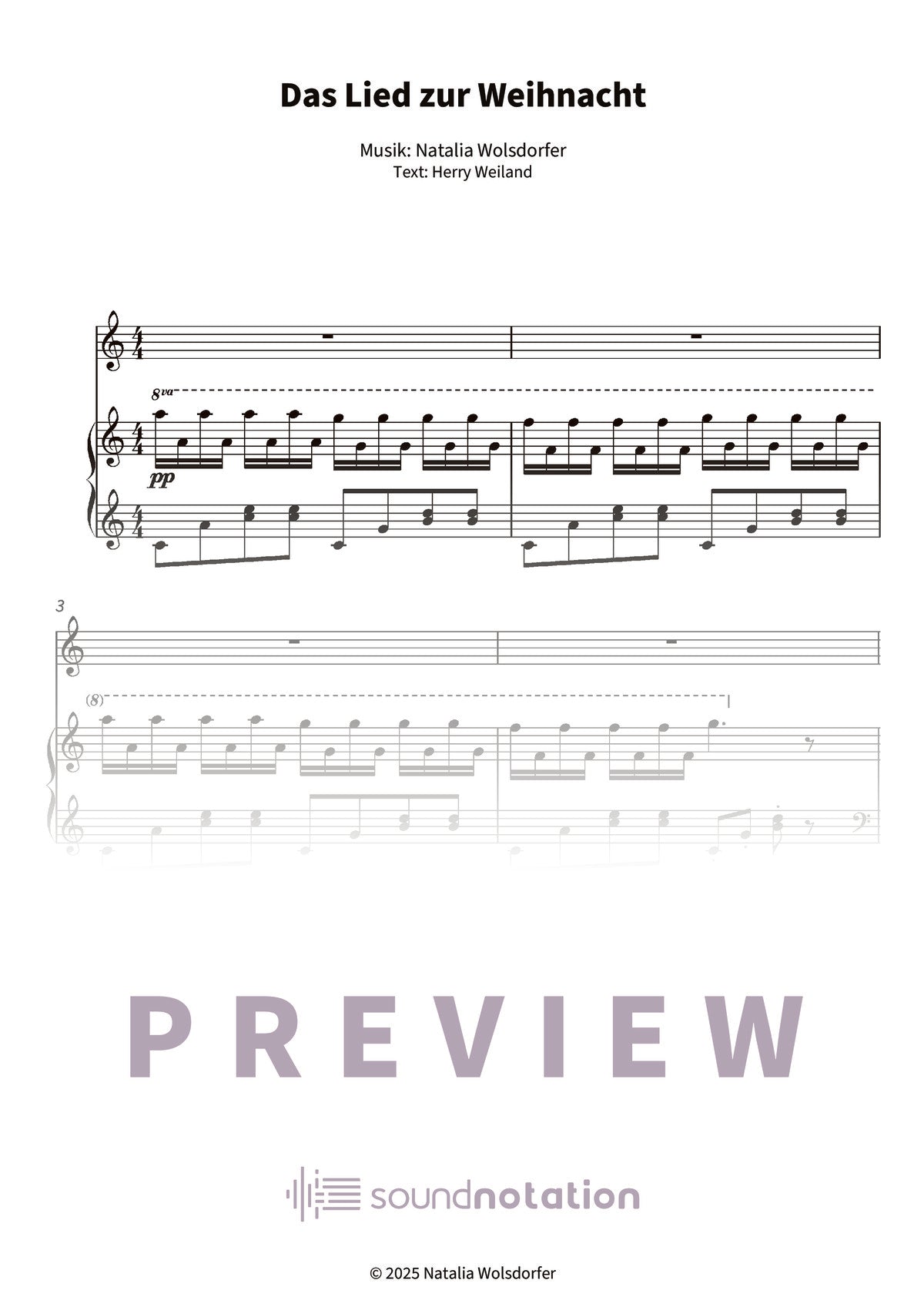 Das Lied zur Weihnacht - Preview Page 1