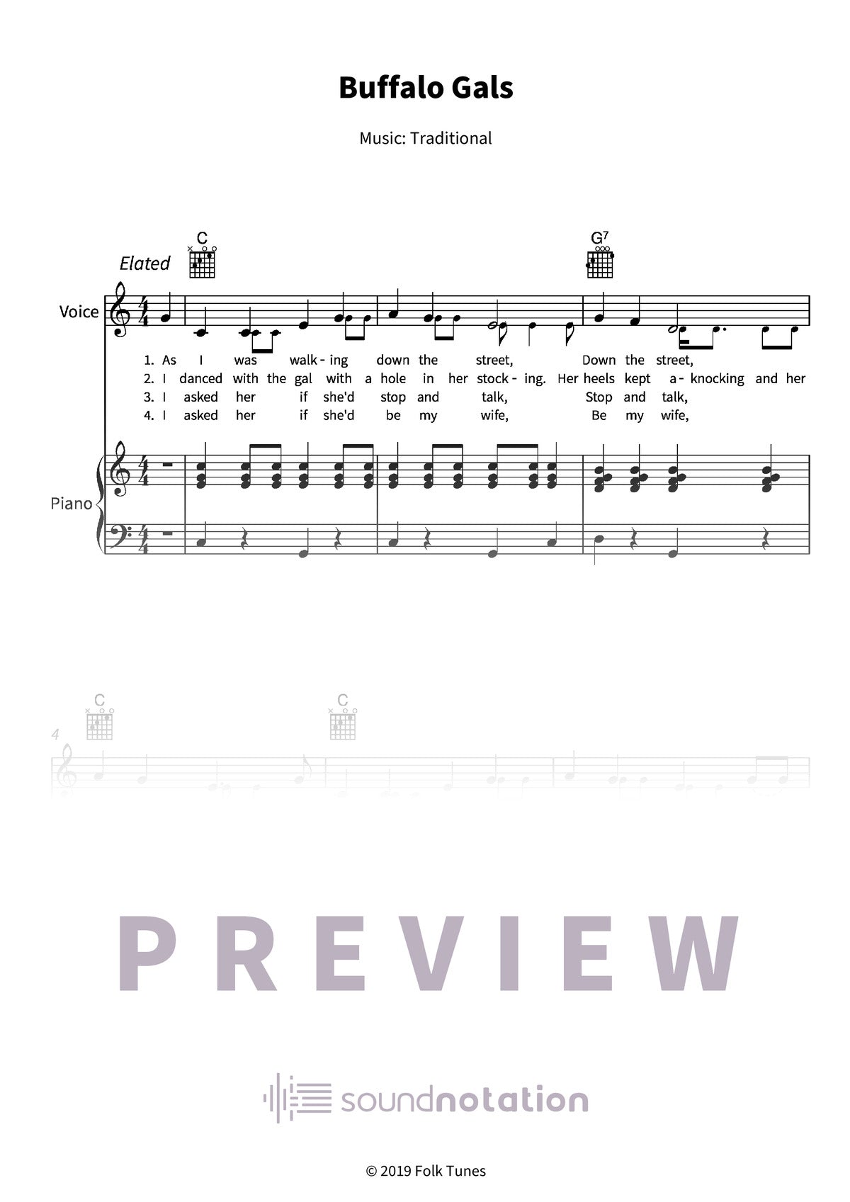 Buffalo Gals - Preview Page 1