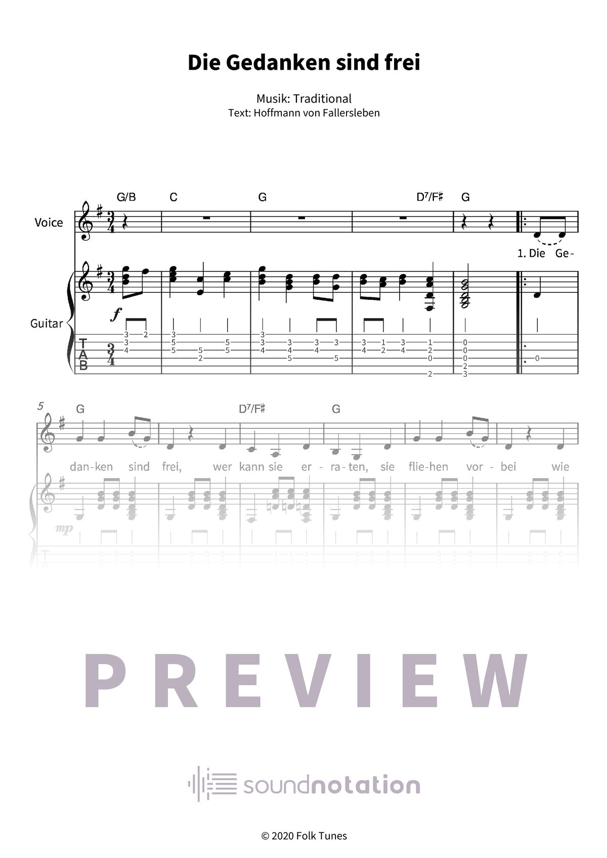 Die Gedanken sind frei - Preview Page 1