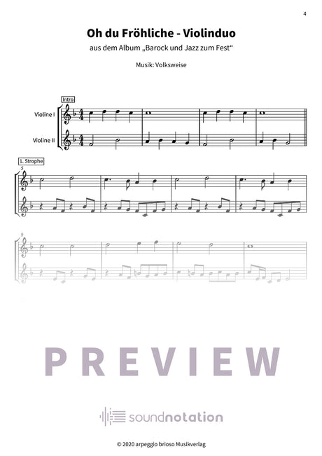 Oh du Fröhliche - Preview Page 1