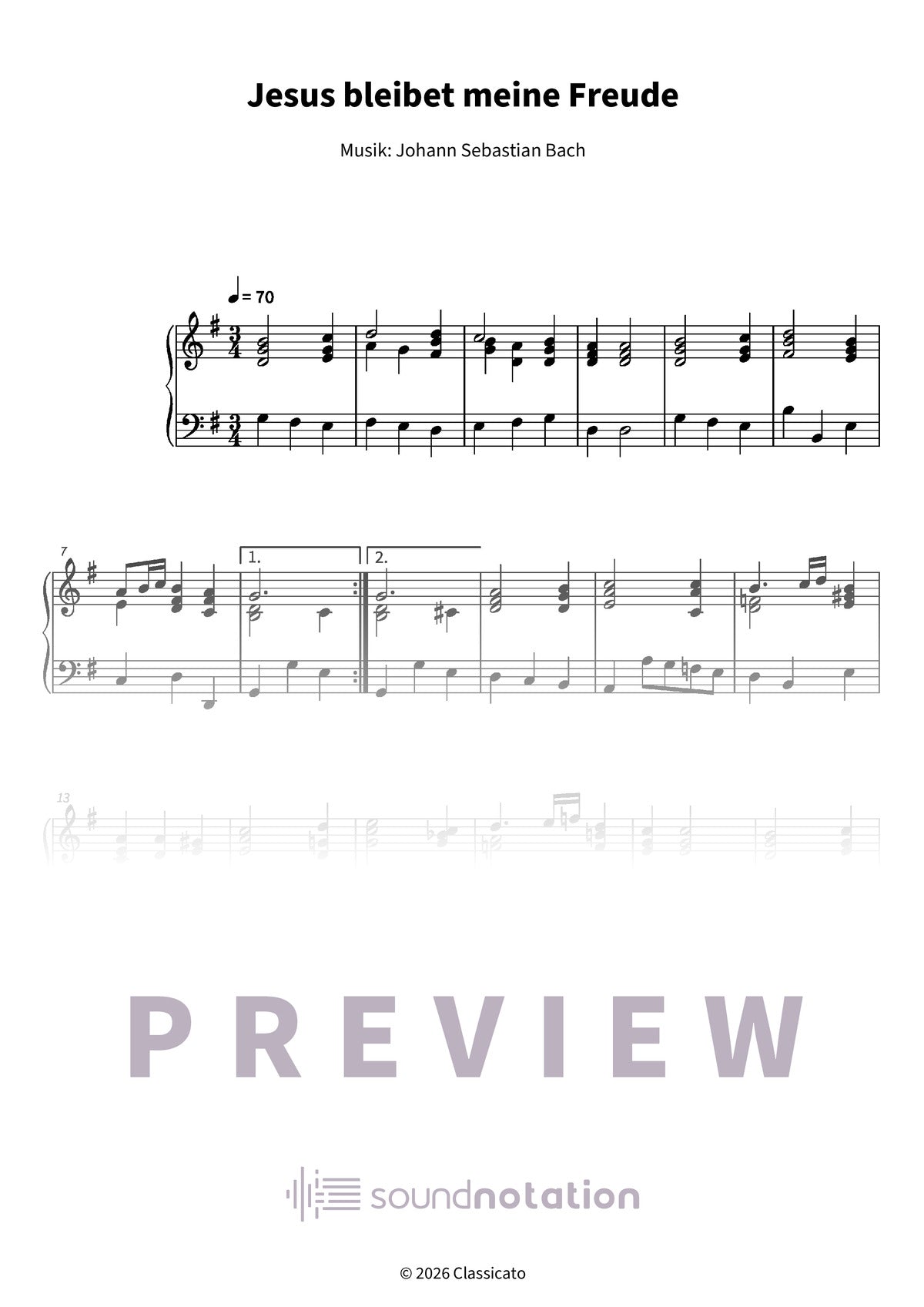 Jesus bleibet meine Freude - Preview Page 1