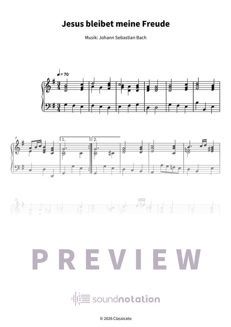 Jesus bleibet meine Freude - Preview Page 1