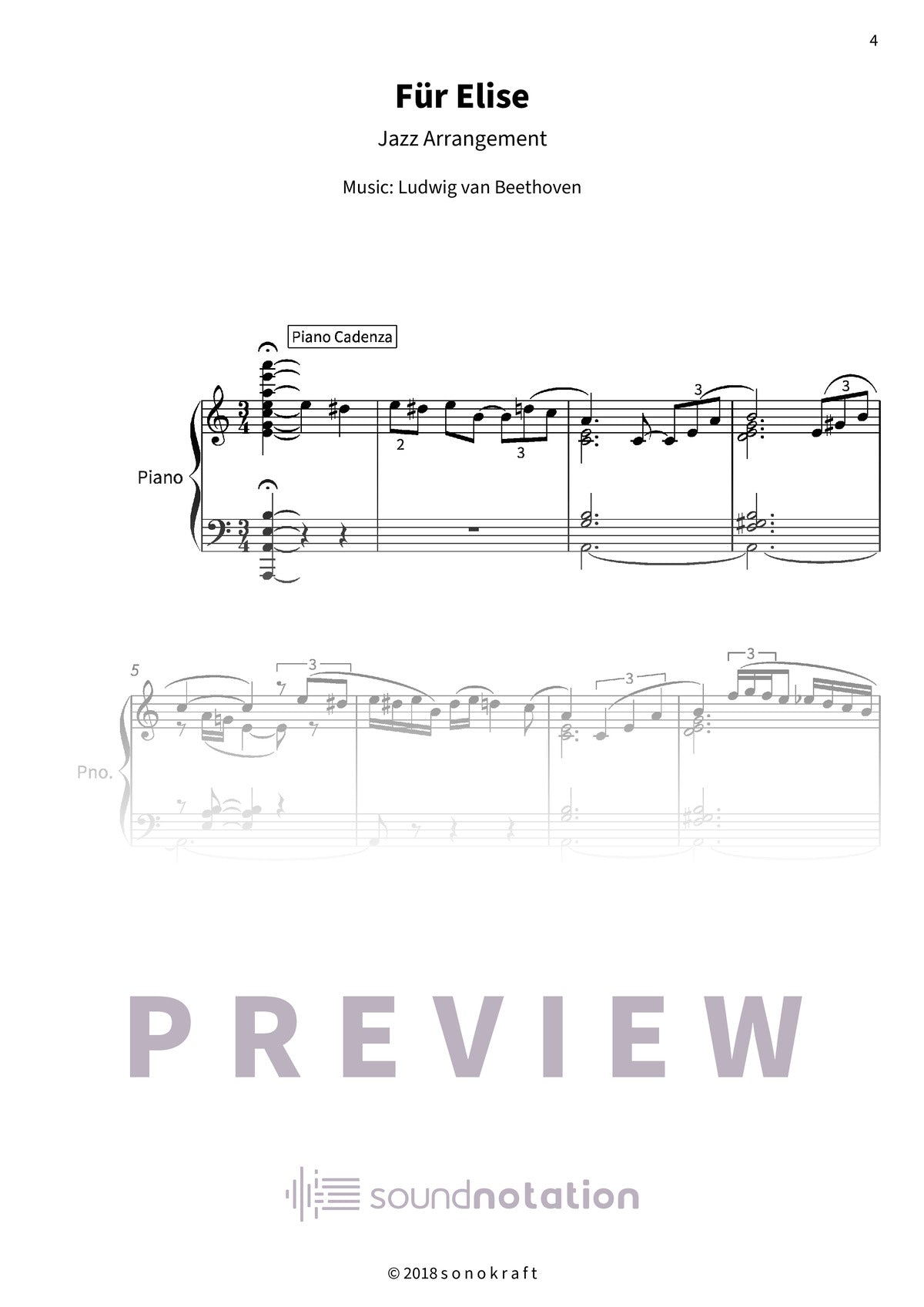 Für Elise - Preview Page 1