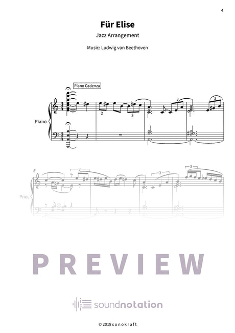 Für Elise - Preview Page 1