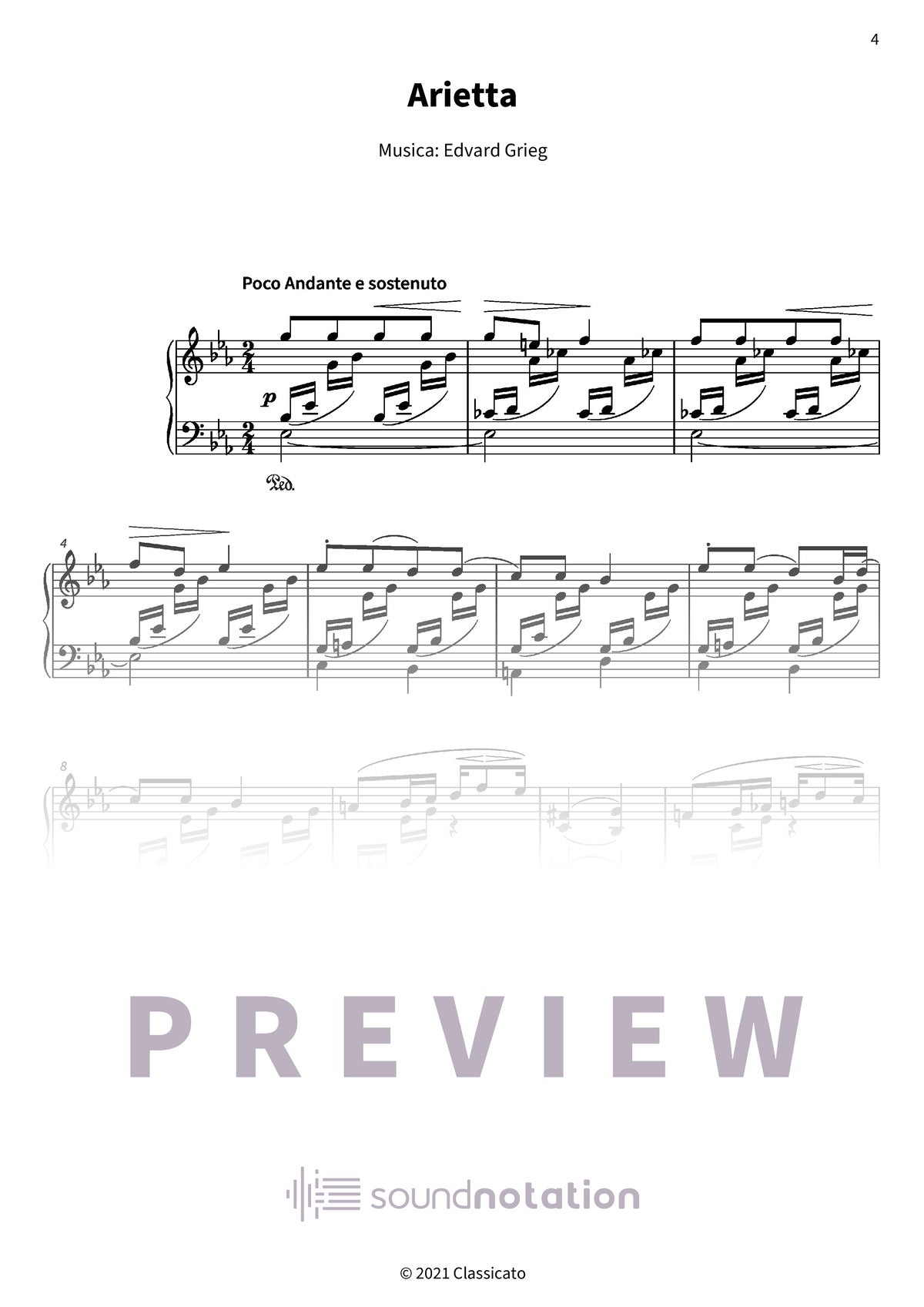 Pezzi lirici, Op. 12 - Preview Page 1