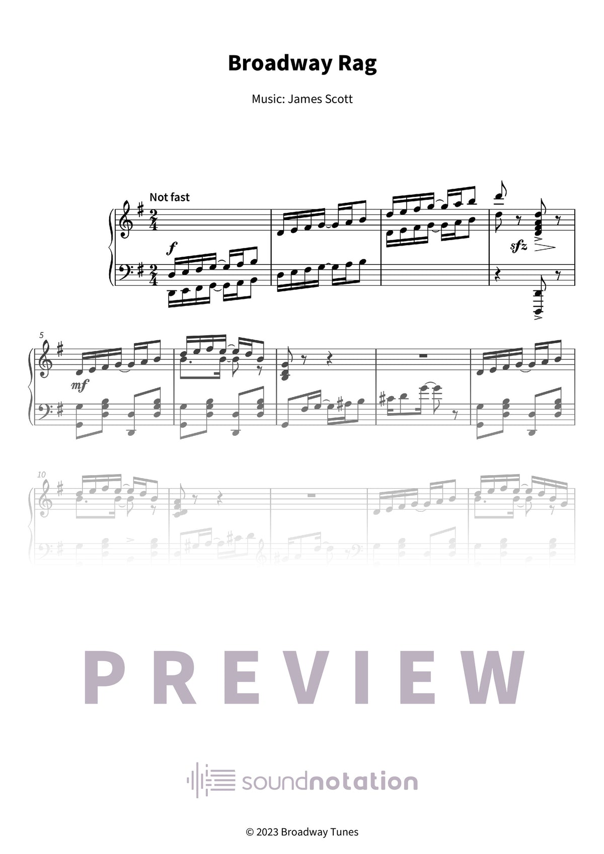 Broadway Rag - Preview Page 1
