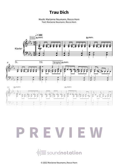 Trau Dich - Preview Page 1